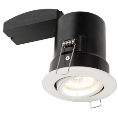 Saxby 61060 Tilt GU10 Fire Downlight White